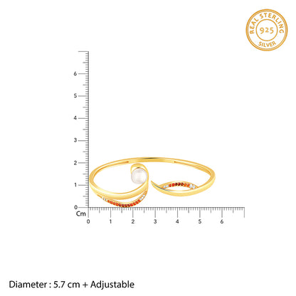 Golden Mahadevi Bangle Bracelet