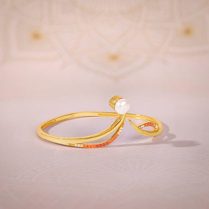 Golden Mahadevi Bangle Bracelet