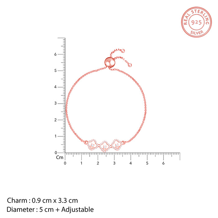 Rose Gold Classic Spark Bracelet- silver bracelet for women