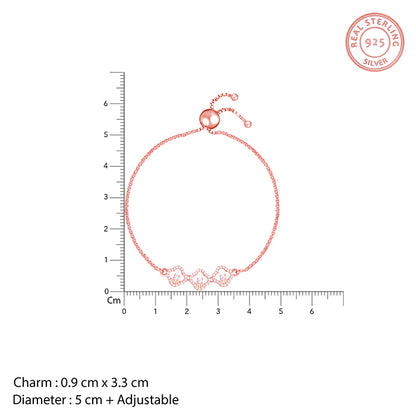 Rose Gold Classic Spark Bracelet- silver bracelet for women