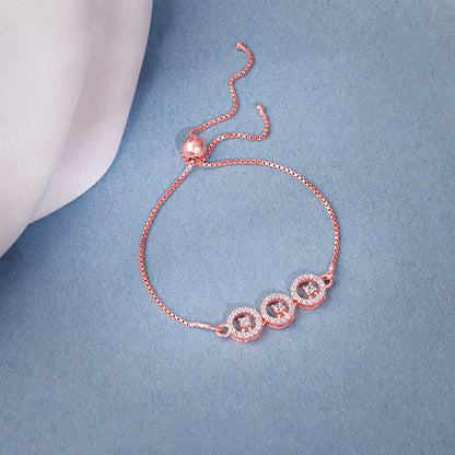 Rose Gold Circular Grace Bracelet