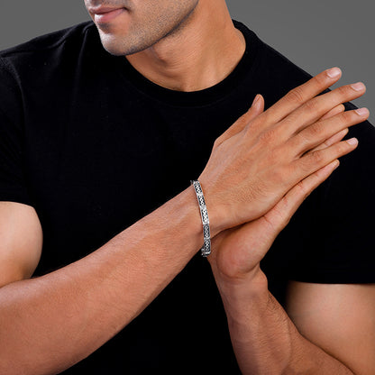 Silver Eternal Knot Bracelet For Him