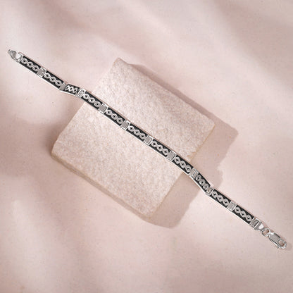 Silver Eternal Knot Bracelet For Him