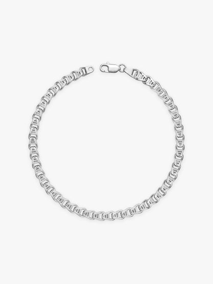 Silver Chroma Chain Bracelet For Him