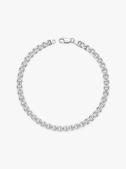 Silver Chroma Chain Bracelet For Him