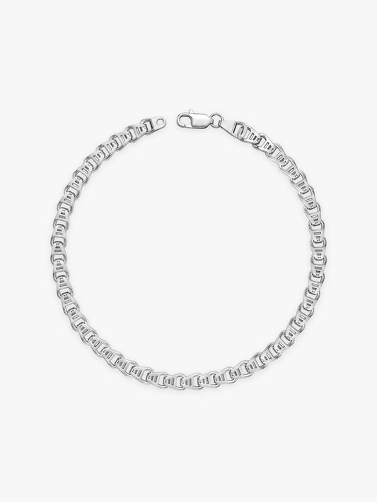 Silver Chroma Chain Bracelet For Him