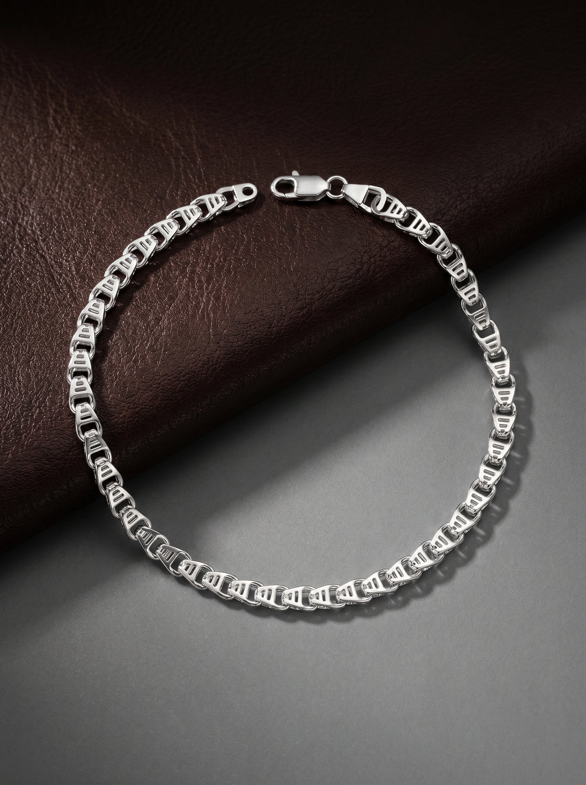 Silver Chroma Chain Bracelet For Him