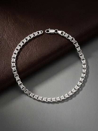 Silver Chroma Chain Bracelet For Him