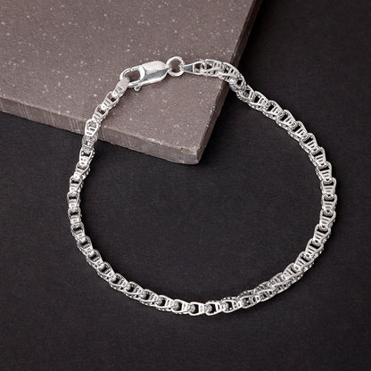 Silver Chroma Chain Bracelet For Him
