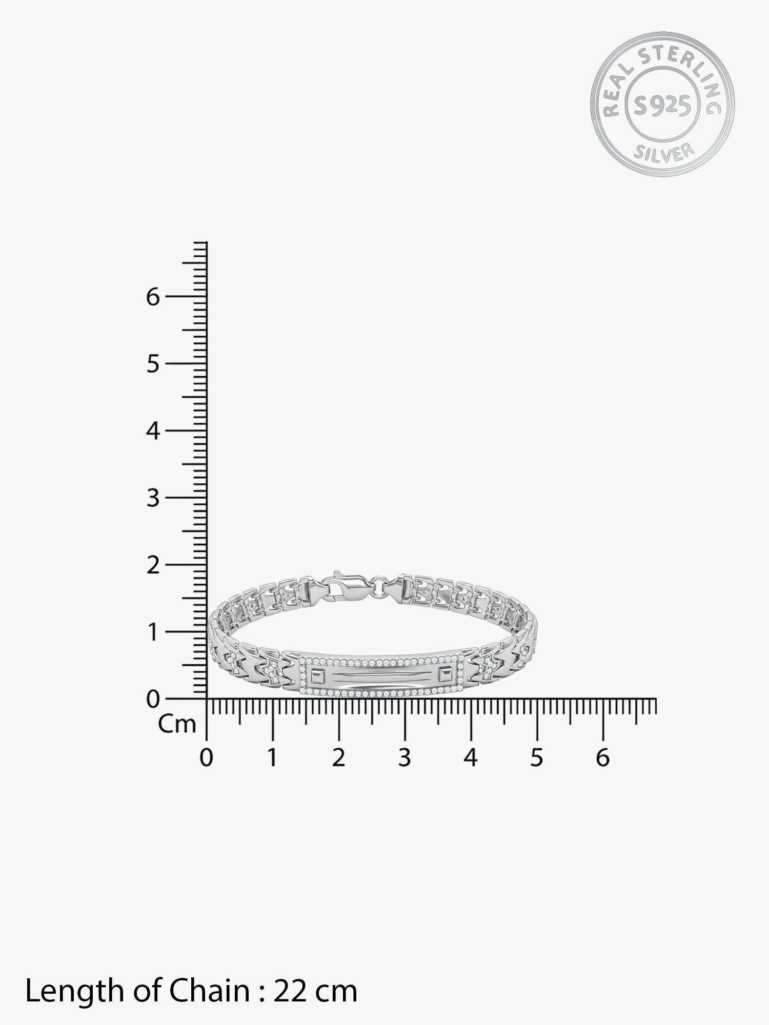 Silver Majestic Verge Bracelet For Him