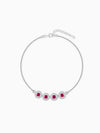 Silver Rouge Orbit Bracelet