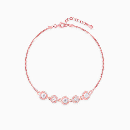 Rose Gold Halo Harmony Bracelet
