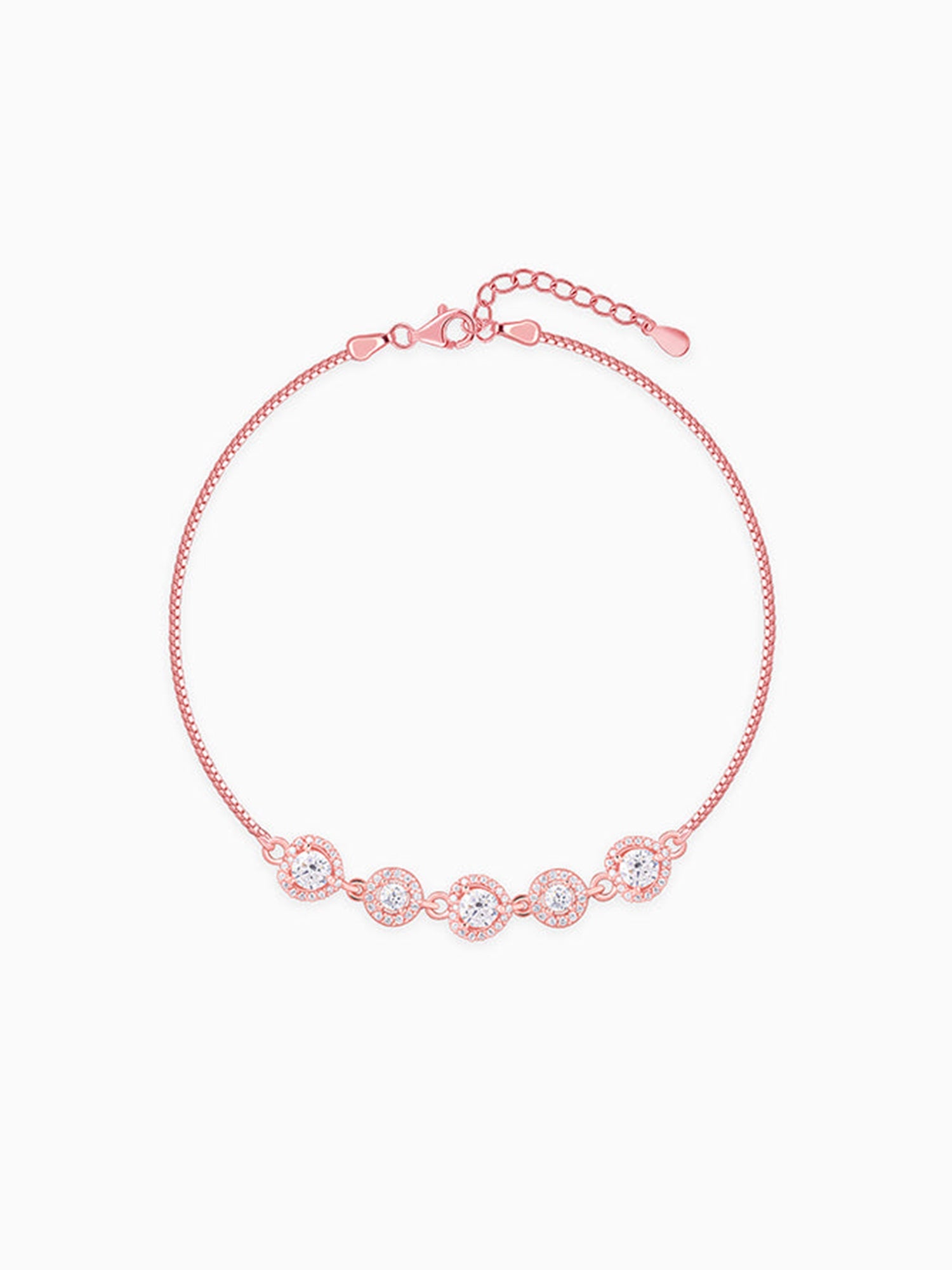 Rose Gold Halo Harmony Bracelet