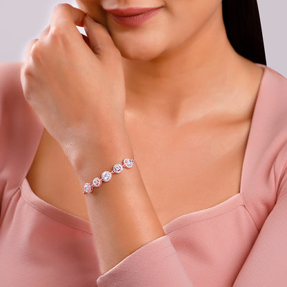 Rose Gold Halo Harmony Bracelet