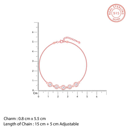Rose Gold Halo Harmony Bracelet