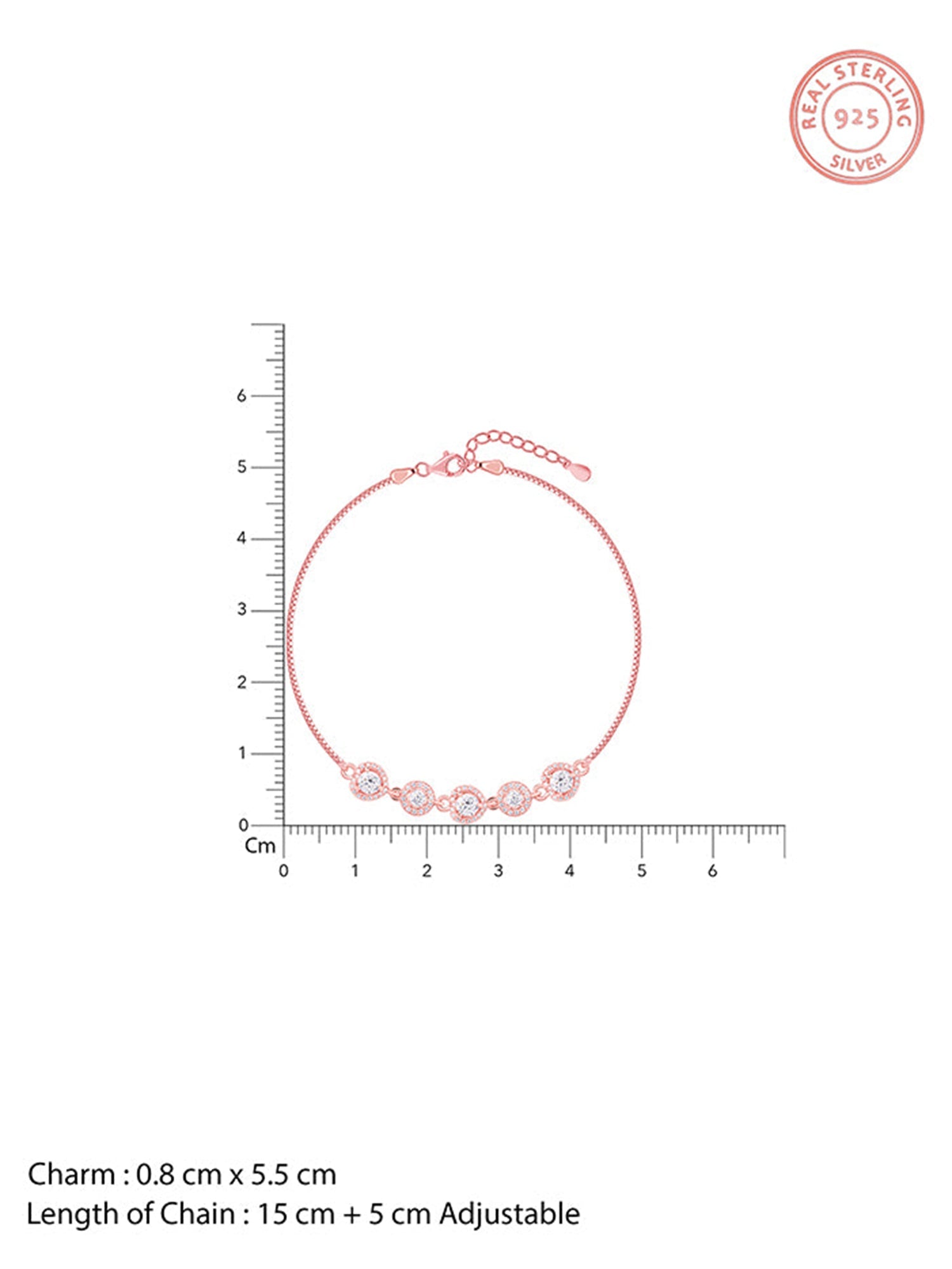 Rose Gold Halo Harmony Bracelet