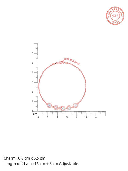 Rose Gold Halo Harmony Bracelet