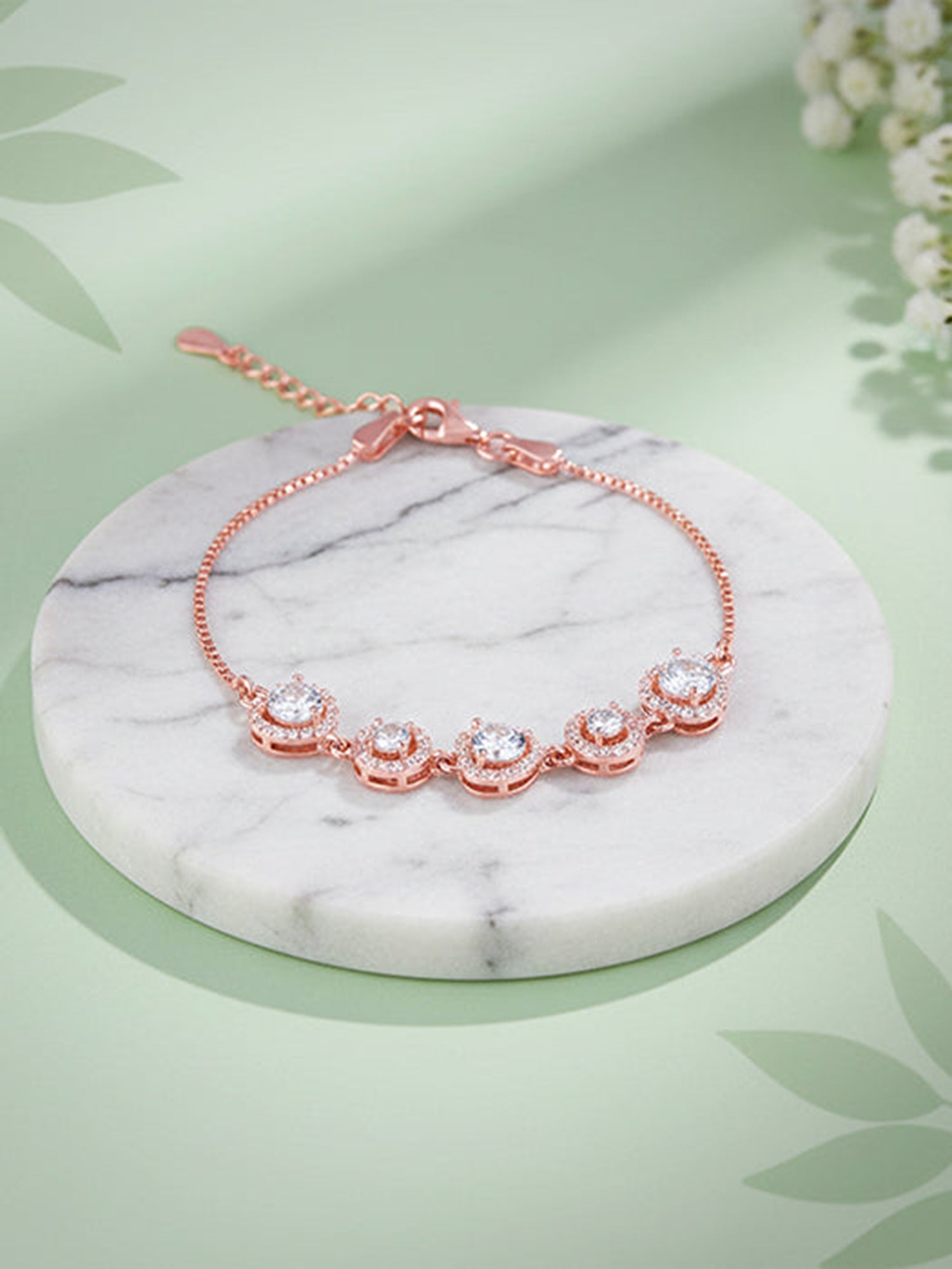 Rose Gold Halo Harmony Bracelet