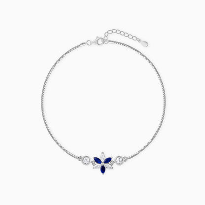 Silver Azure Bloom Bracelet