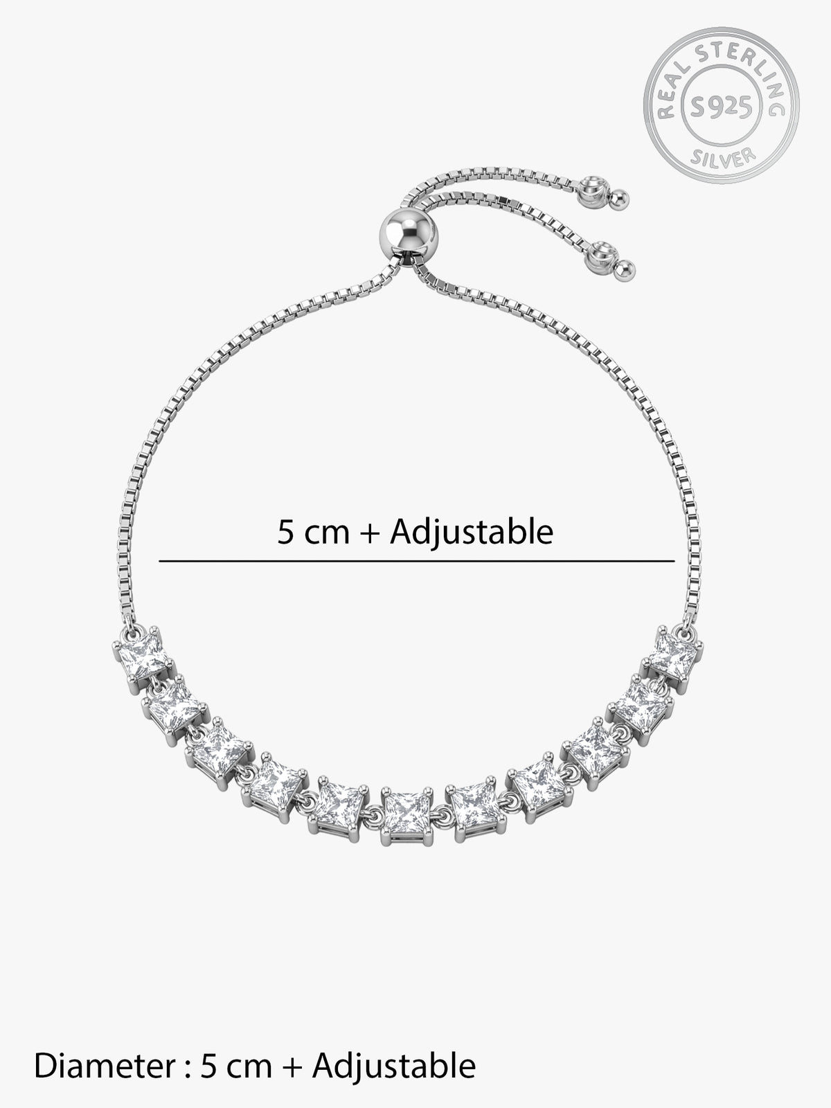 Silver Noir Glow Bracelet