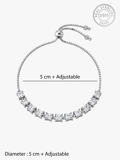 Silver Noir Glow Bracelet