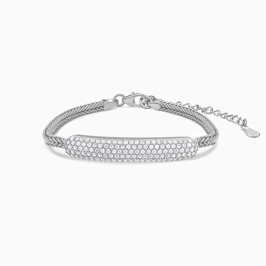 Silver Bar of Light Bracelet