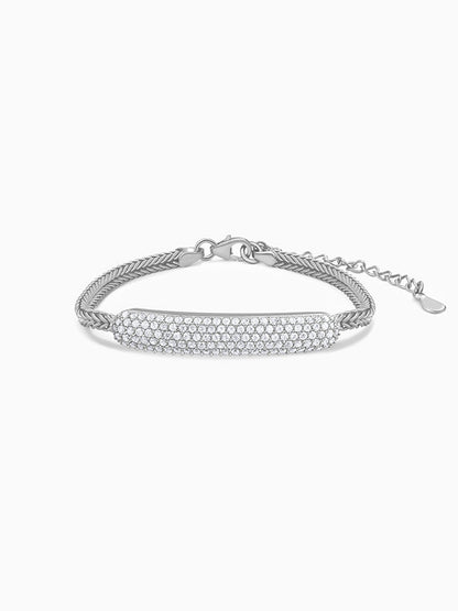Silver Bar of Light Bracelet