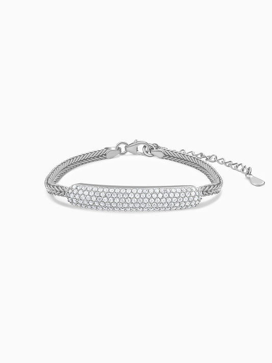 Silver Bar of Light Bracelet
