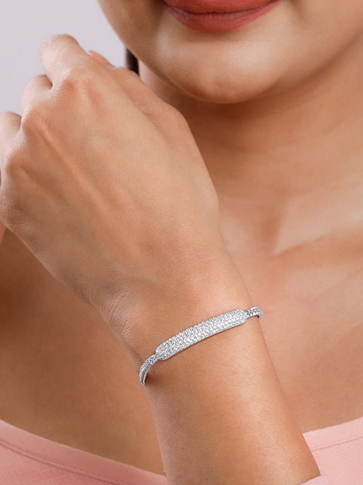 Silver Bar of Light Bracelet