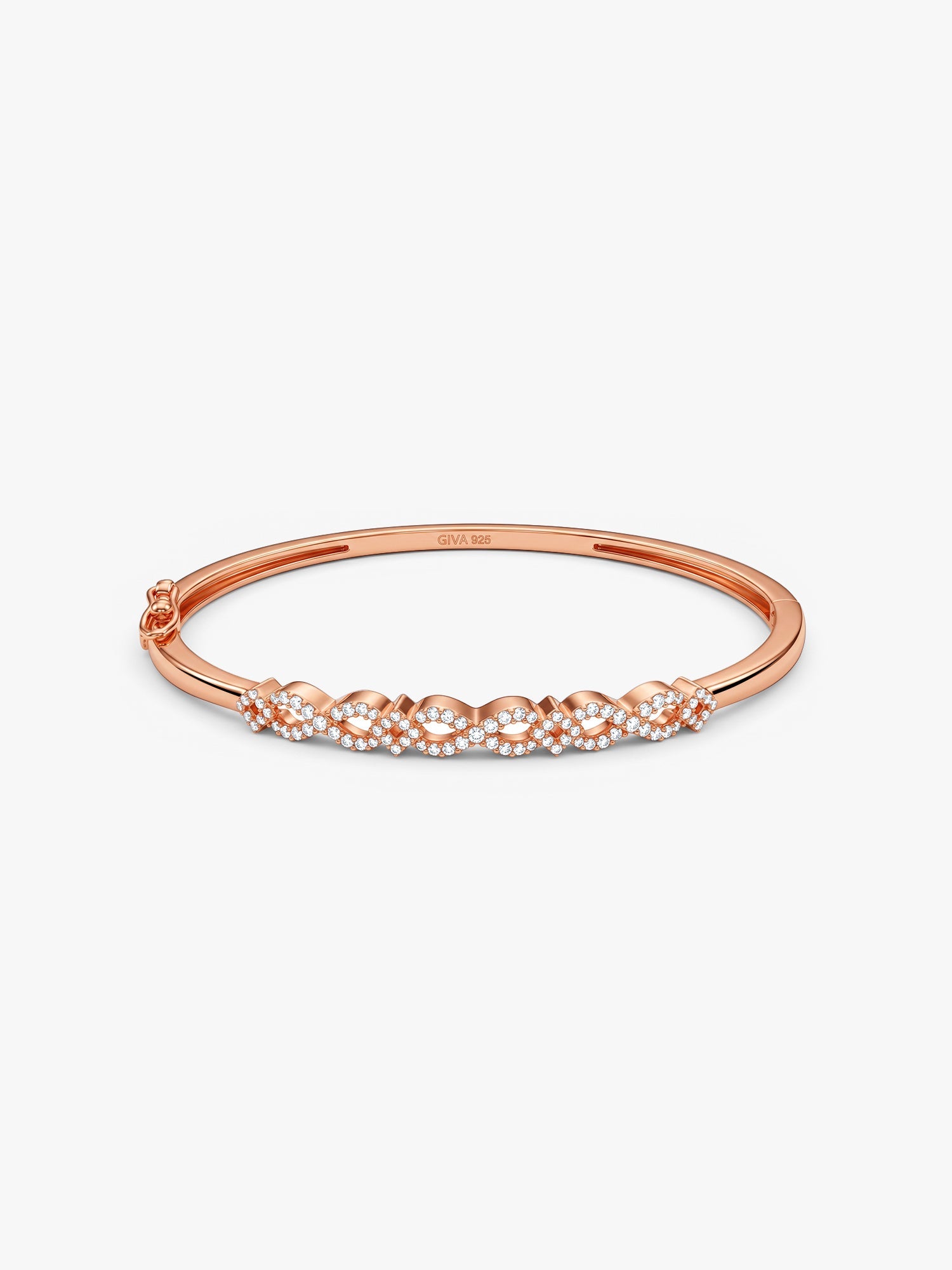 Rose Gold Infinite Joy Cuff Bracelet