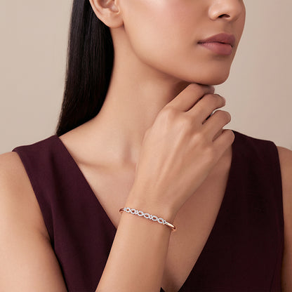 Rose Gold Infinite Joy Cuff Bracelet