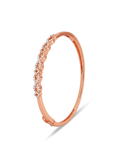 Rose Gold Infinite Joy Cuff Bracelet