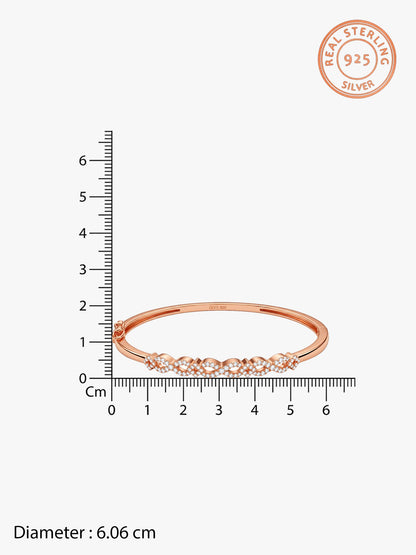 Rose Gold Infinite Joy Cuff Bracelet