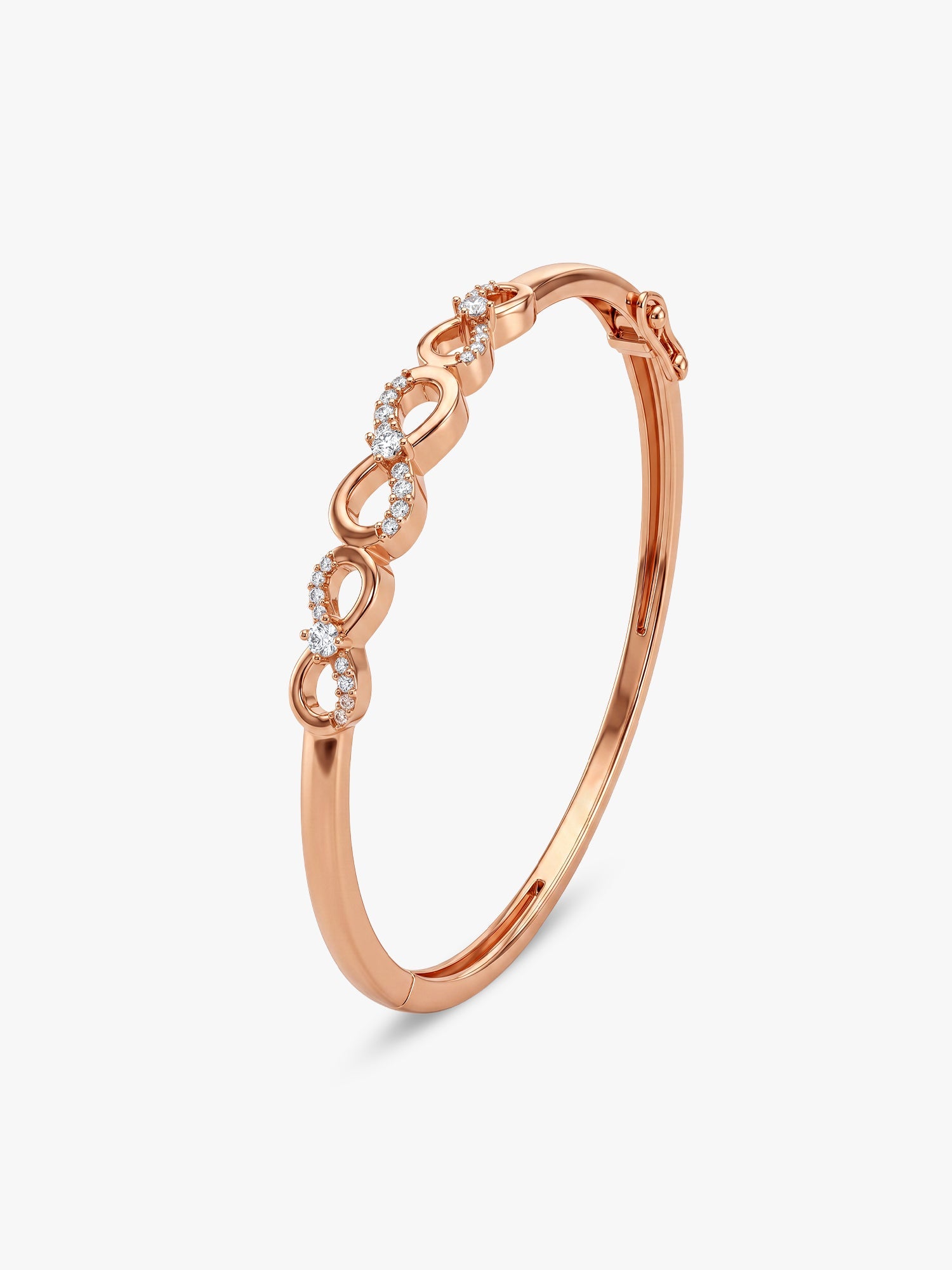 Rose Gold Foreverloop Cuff Bracelet (Size 2.6)