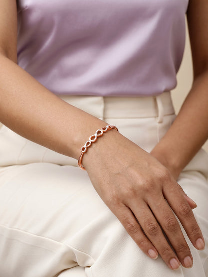 Rose Gold Foreverloop Cuff Bracelet (Size 2.6)