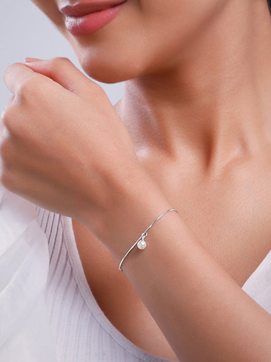 Silver Pearly Shine Bracelet