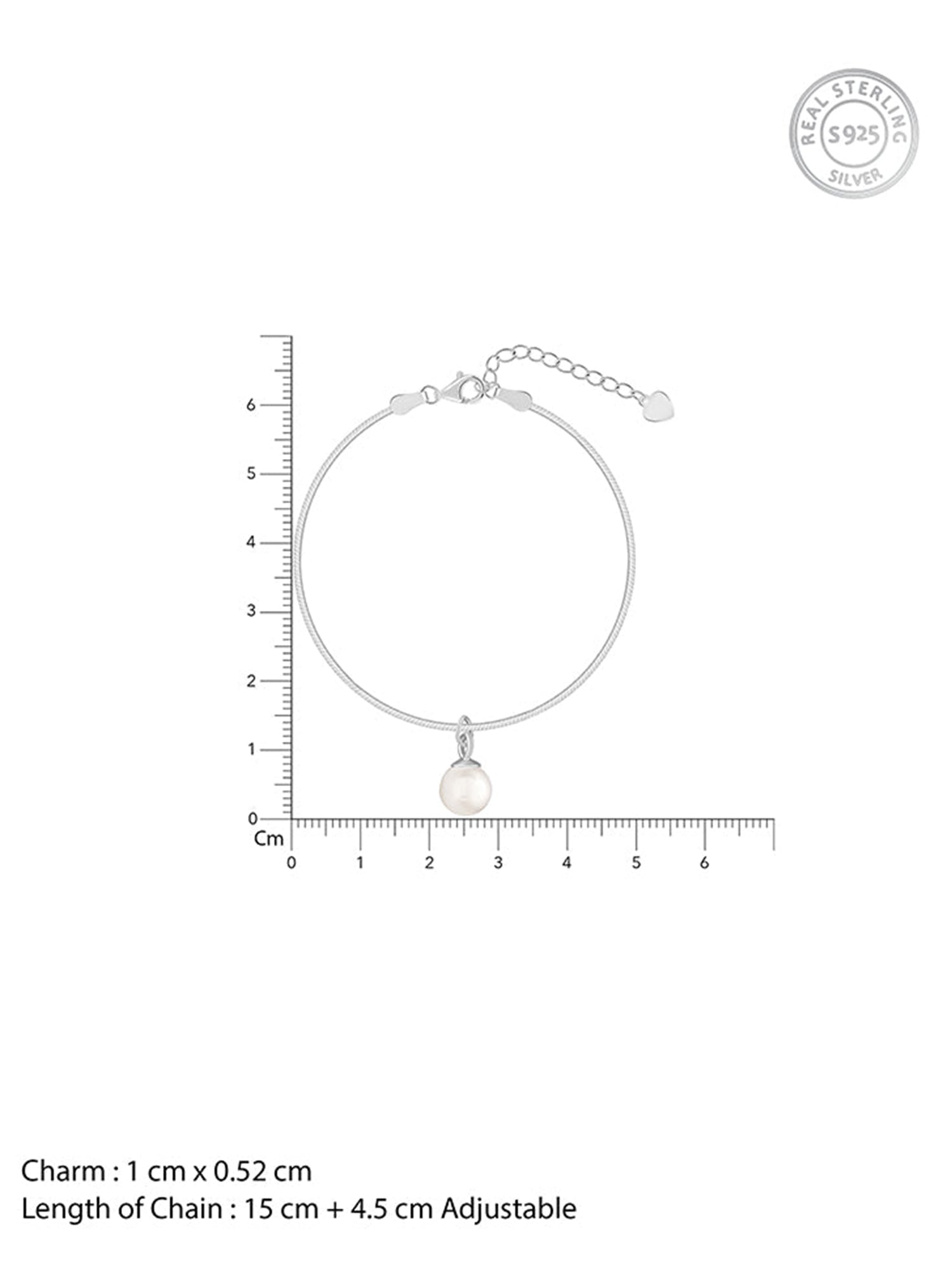 Silver Pearly Shine Bracelet