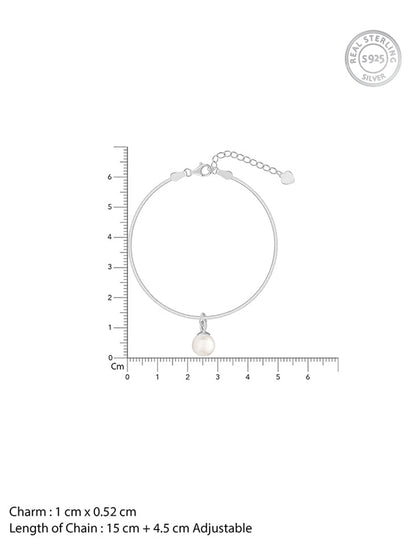 Silver Pearly Shine Bracelet