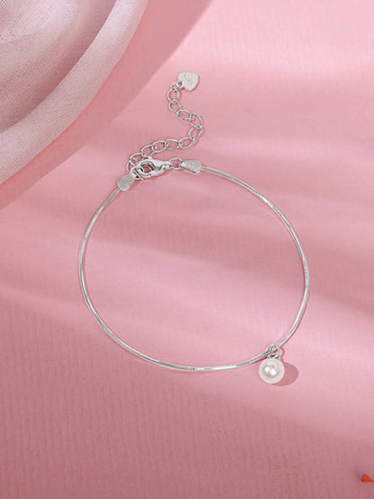 Silver Pearly Shine Bracelet