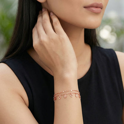 Rose Gold Without Me Bracelet