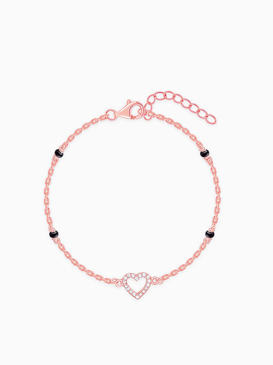 Rose Gold Dashing Love Mangalsutra Bracelet