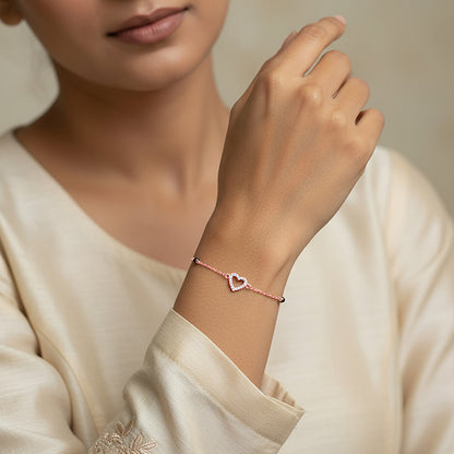 Rose Gold Dashing Love Mangalsutra Bracelet