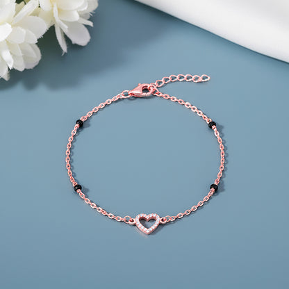 Rose Gold Dashing Love Mangalsutra Bracelet