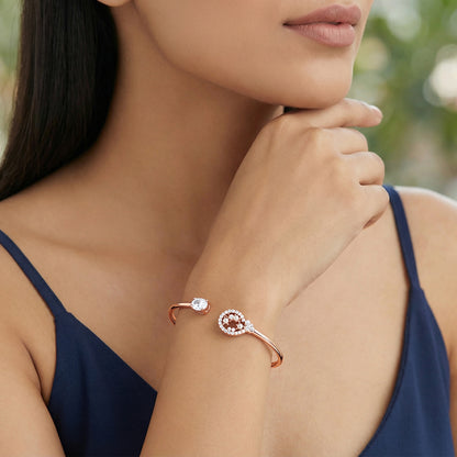 Rose Gold Good For You Cuff Bracelet