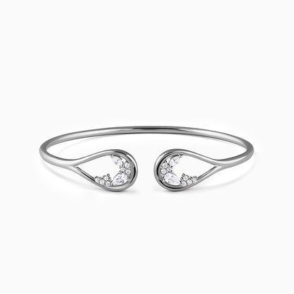 Silver Stayin' Alive Cuff Bracelet