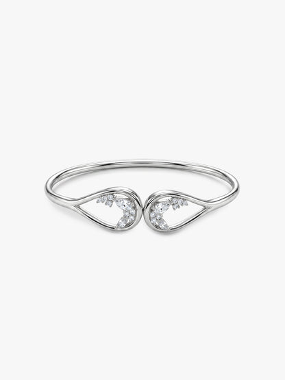 Silver Stayin' Alive Cuff Bracelet