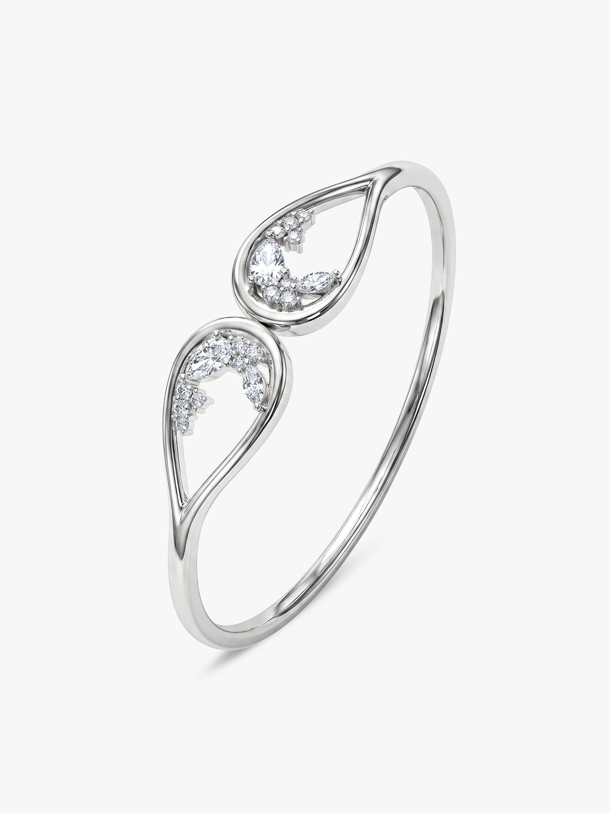 Silver Stayin' Alive Cuff Bracelet