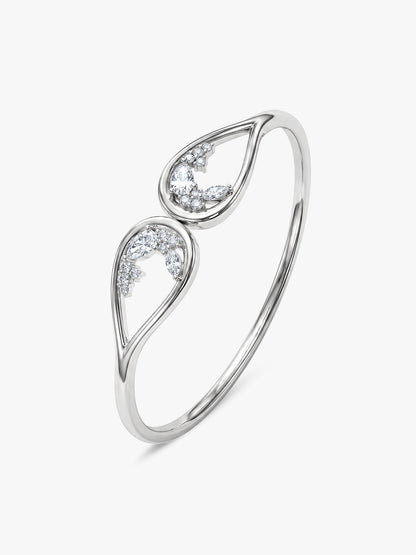 Silver Stayin' Alive Cuff Bracelet
