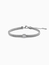 Silver Square Barrel Bracelet