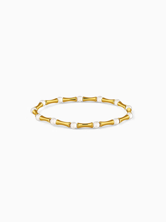 Golden Twinkle Pearl Bracelet